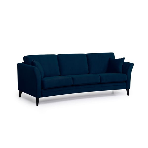 Ciemnoniebieska aksamitna sofa Scandic Eden, 237 cm-image-2