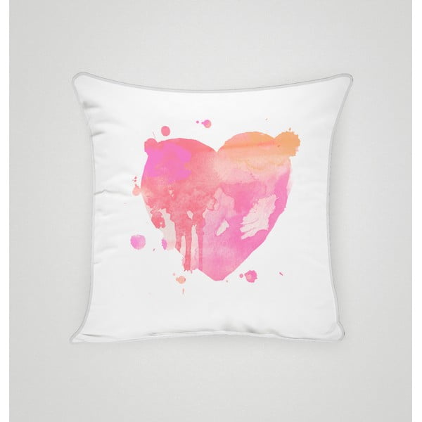 Poszewka na poduszkę Pink Heart I, 45x45 cm