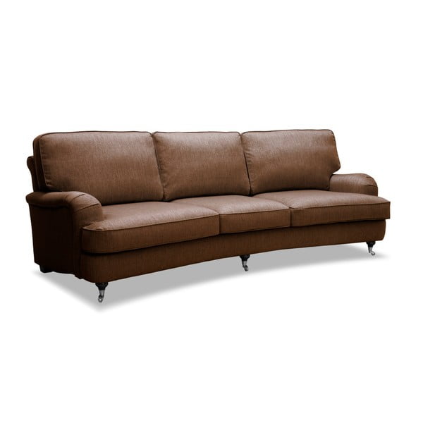 Brązowa sofa 3-osobowa Vivonita William