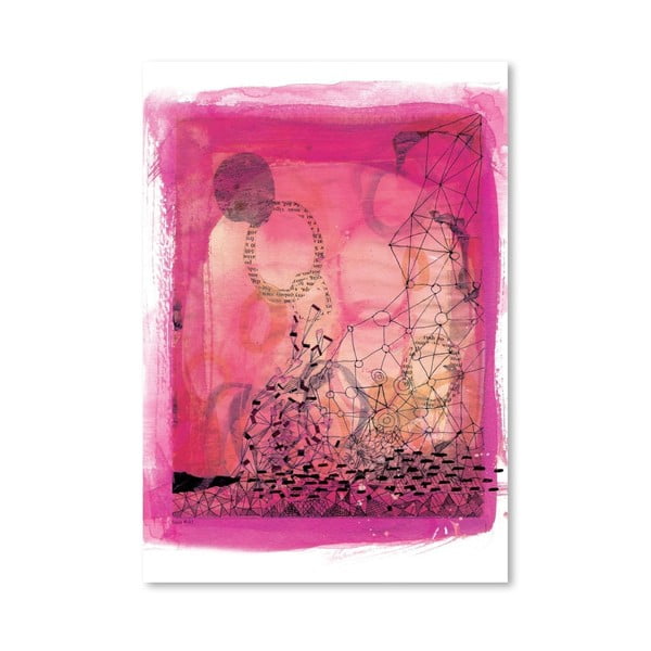 Plakat Pink Collage, 30x42 cm