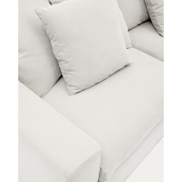 Biały pokrowiec na sofę 240 cm Nora – Kave Home-image-4