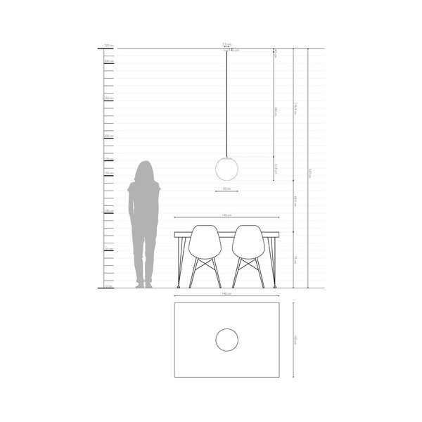 Biała lampa wisząca z miedzianą obwódką Sotto Luce TSUKI L-image-3