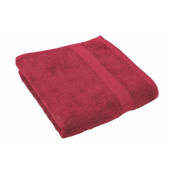 Czerwony ręcznik Tiseco Home Studio, 50x100 cm