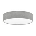 Biało-szara lampa sufitowa z tekstylnym kloszem PASTERI – EGLO