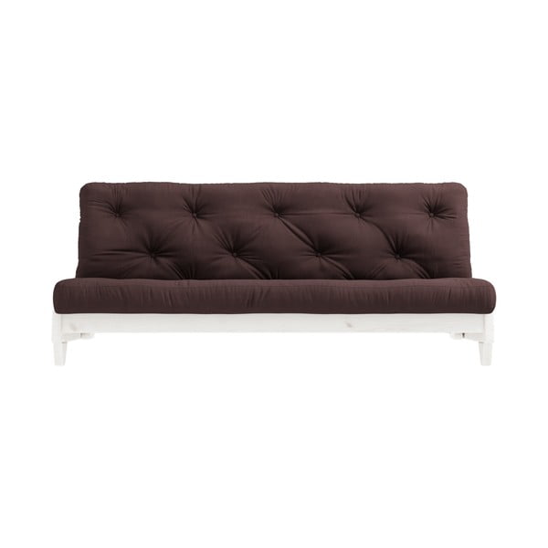 Sofa rozkładana Karup Design Fresh White/Brown