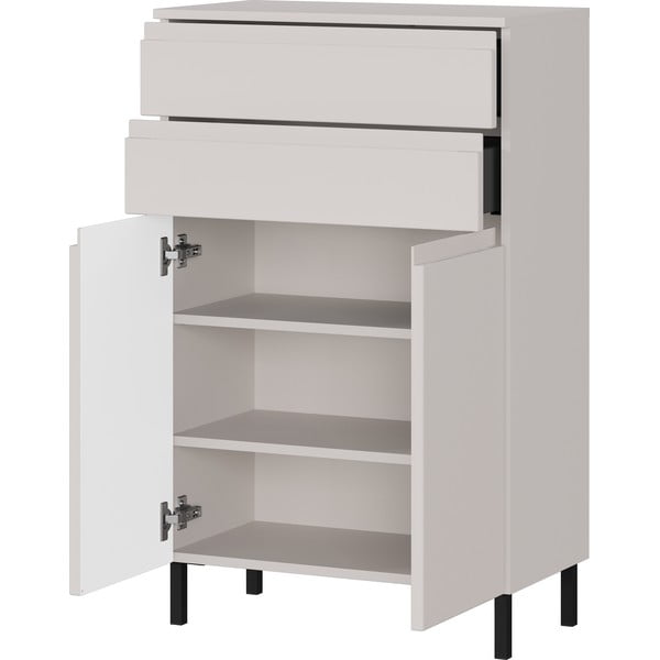 Kremowa wysoka szafka łazienkowa 60x97 cm Salinas – Germania-image-3