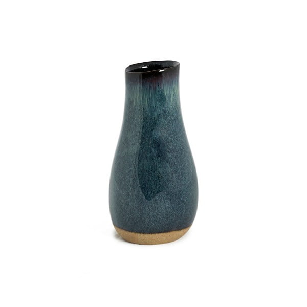 Szaroniebieski wazon ceramiczny Simla Soft, wys. 19 cm