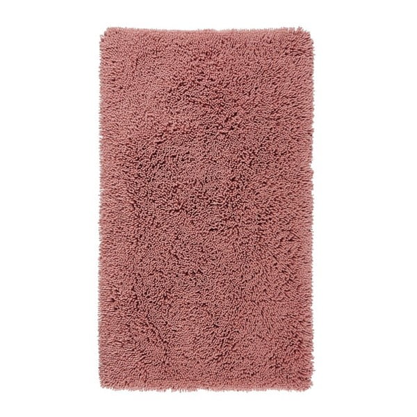 Ciemnoróżowy dywanik łazienkowy z bawełny organicznej Aquanova Mezzo, 60x100 cm