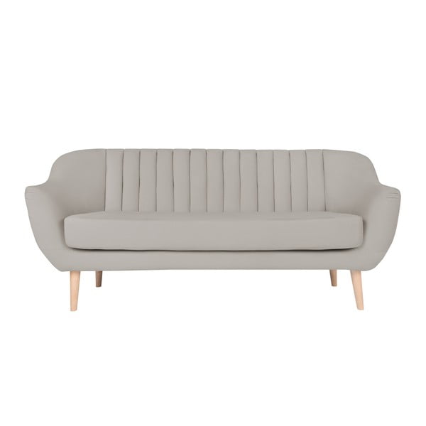 Beżowa sofa 3-osobowa Micadoni Home Vincente