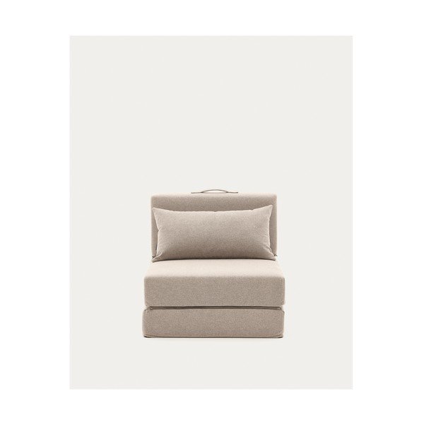 Szarobeżowy rozkładany fotel Arty – Kave Home-image-3