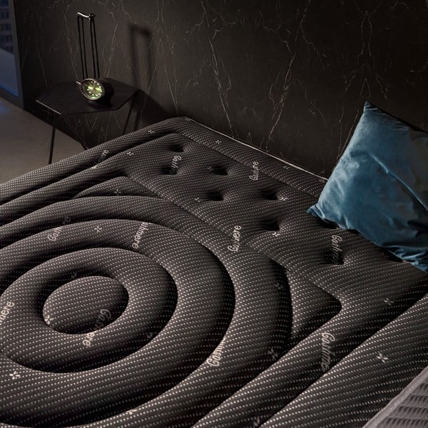 Średnio twardy/ekstra twardy piankowy materac dwustronny 80x200 cm Premium Black Multizone – Moonia-image-4