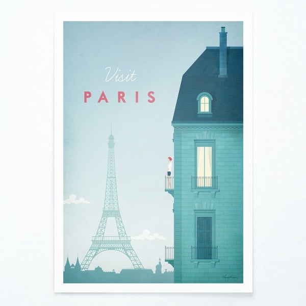 Plakat Travelposter Paris, 50 x 70 cm