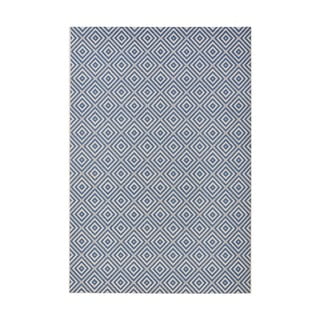Niebieski dywan odpowiedni na zewnątrz NORTHRUGS Karo, 140x200 cm