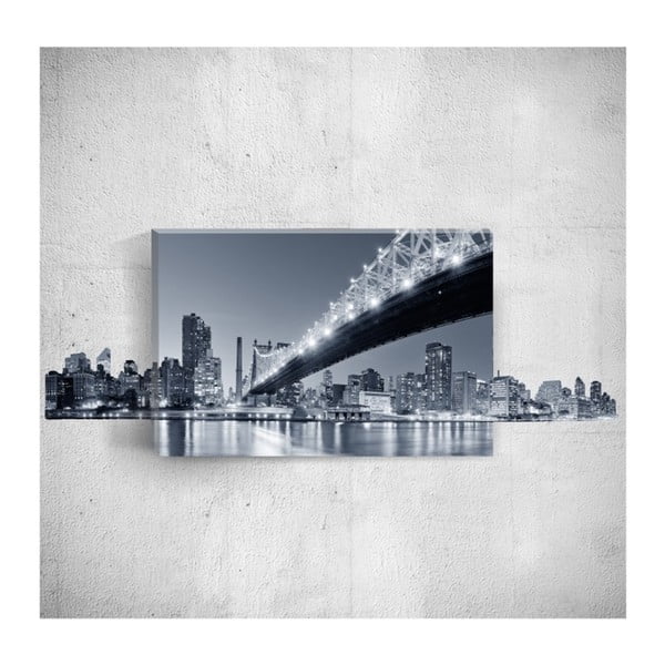 Obraz 3D Mosticx Night City, 40x60 cm
