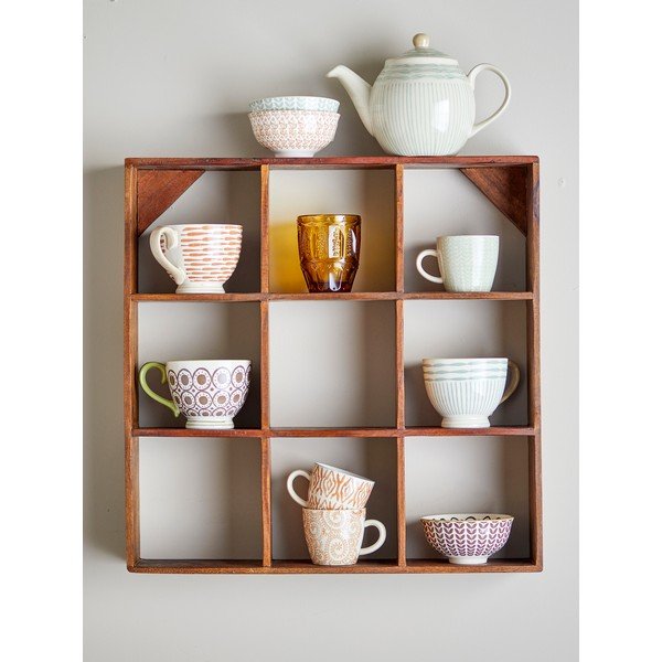 Wielopoziomowa półka z drewna z recyklingu w naturalnym kolorze 53 cm Tilo – Bloomingville-image-1