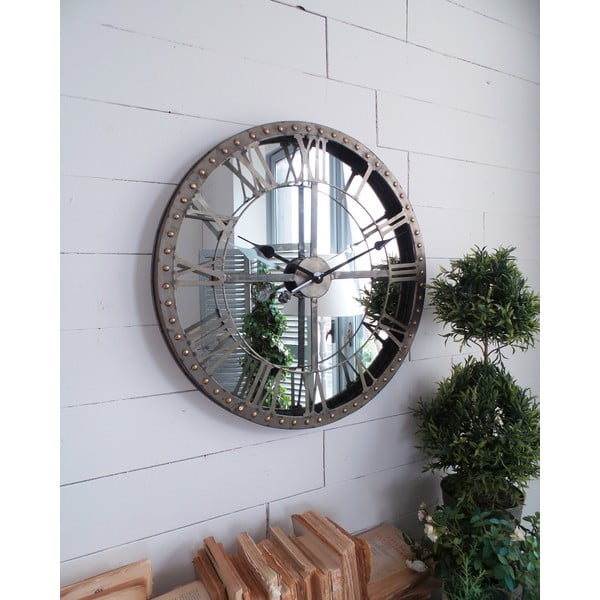 Zegar naścienny Industrial Mirror, 60 cm