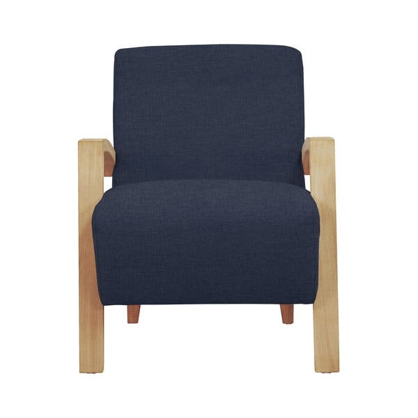 Ciemnoniebieski fotel Windsor & Co Sofas Luna-image-1