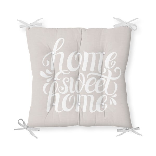 Poduszka na krzesło z domieszką bawełny Minimalist Cushion Covers Home Sweet Home, 36x36 cm