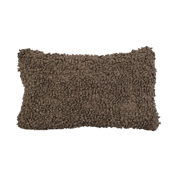 Ciemnobrązowa poduszka bawełniana PT LIVING Purity, 50x30 cm