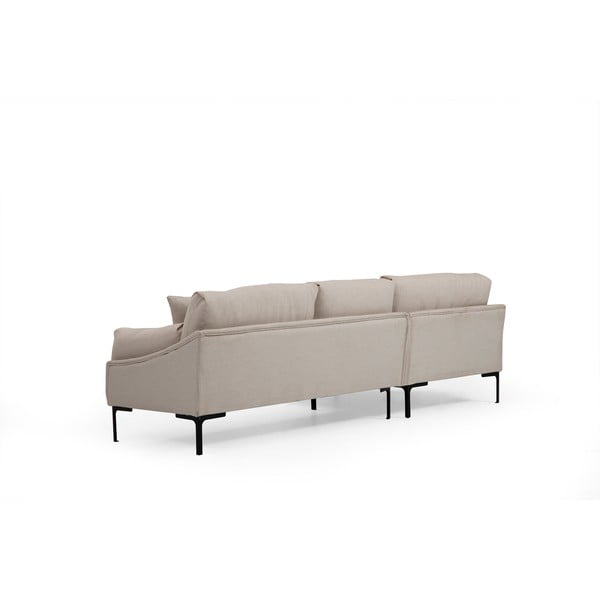 Jasnobeżowa sofa narożna Artie Leo, narożnik lewy-image-2
