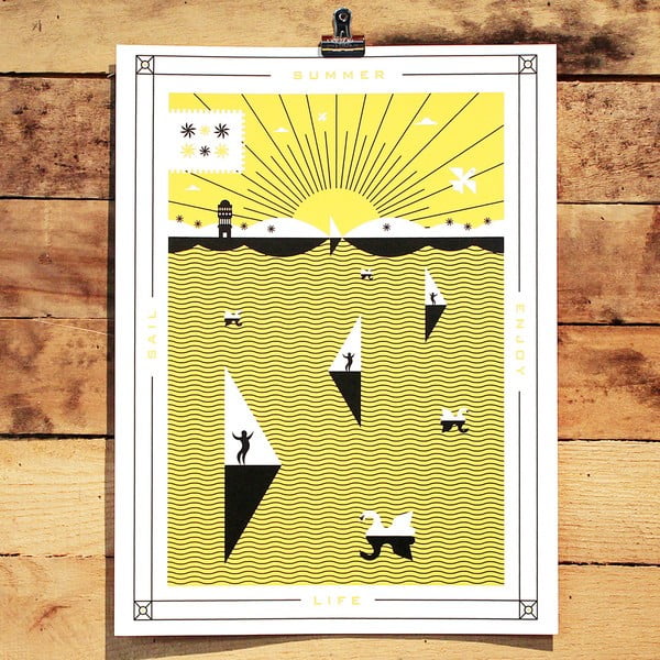 Plakat Summer, 41x30 cm