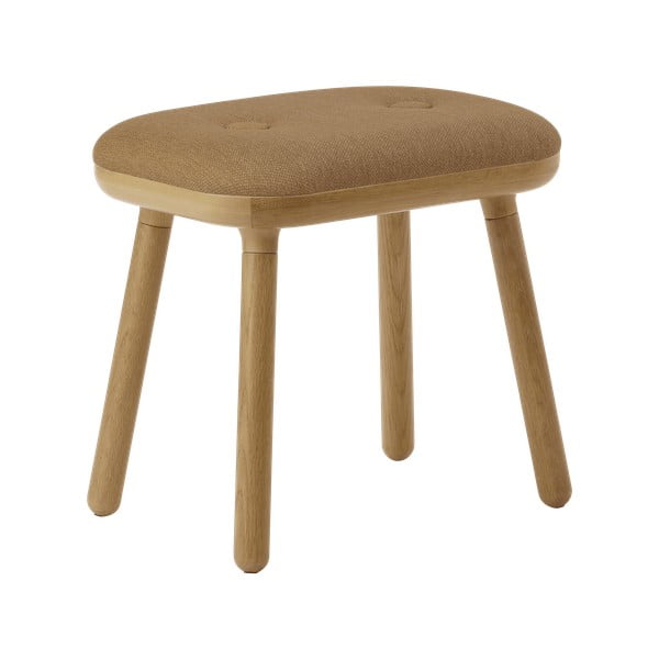 Jasnobrązowo-naturalny stołek w naturalnym Paff Tall – UMAGE