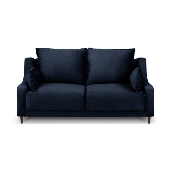 Niebieska aksamitna sofa Mazzini Sofas Freesia, 150 cm