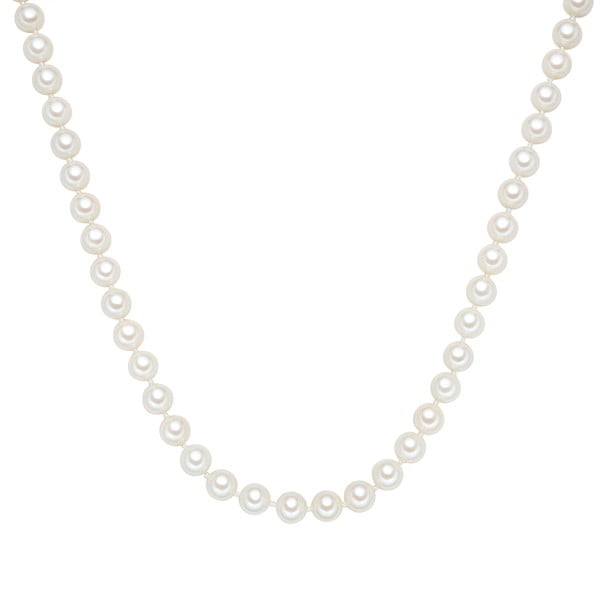 Perłowy naszyjnik Muschel, białe perły 8 mm, długość 45 cm