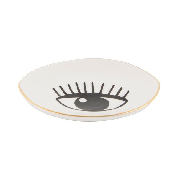Ceramiczny mały talerz dekoracyjny Sass & Belle Eyes On You-image-1
