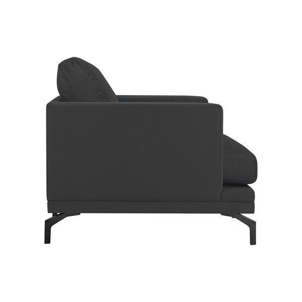 Ciemnoszary fotel z czarną konstrukcją Windsor & Co Sofas Jupiter-image-2
