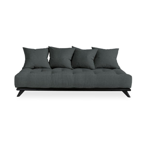 Sofa z ciemnoszarym obiciem Karup Design Senza Black/Slate Grey