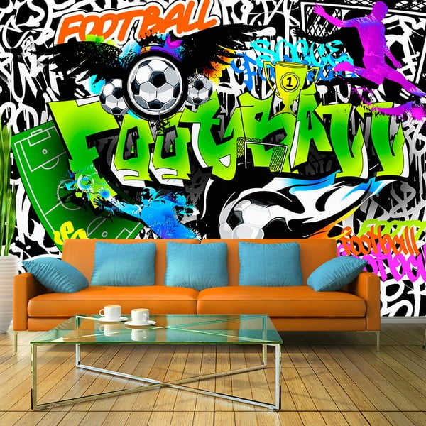 Fototapeta Artgeist Football Graffiti, 400x280 cm