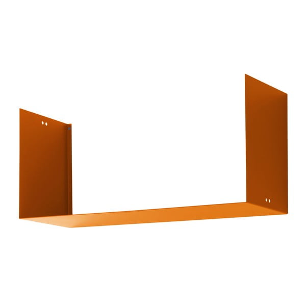 Pomarańczowa metalowa półka ścienna Mi piace molto Geometric XL
