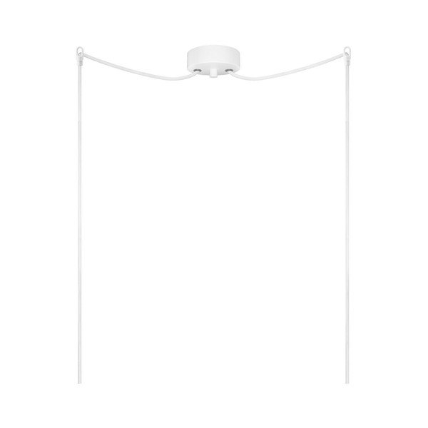Biało-srebrna podwójna lampa wisząca z białym kablem i białą oprawką Sotto Luce Tsuki, Ø 30 cm-image-3