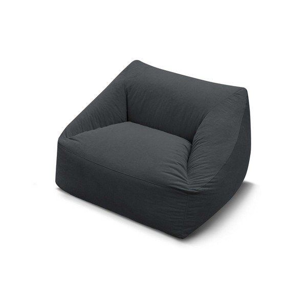 Ciemnoszary sztruksowy worek do siedzenia Lilibet – Bobochic Paris-image-3