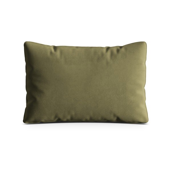 Zielona aksamitna poduszka na sofę Kemi – Cosmopolitan Design