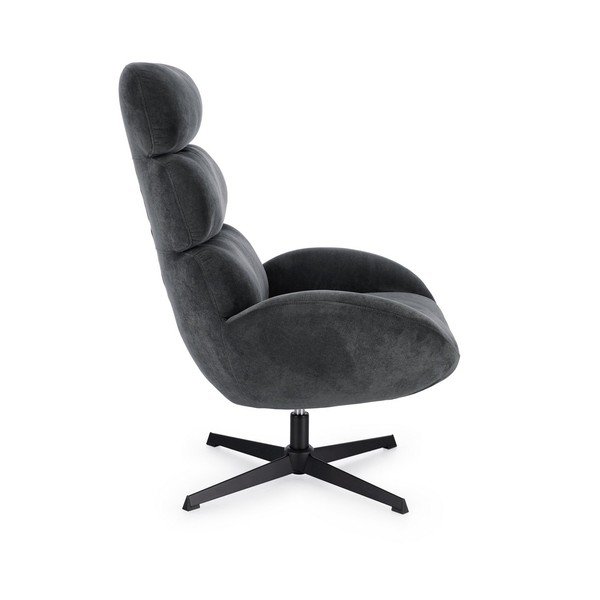 Czarny obrotowy fotel Violante – Bizzotto-image-3