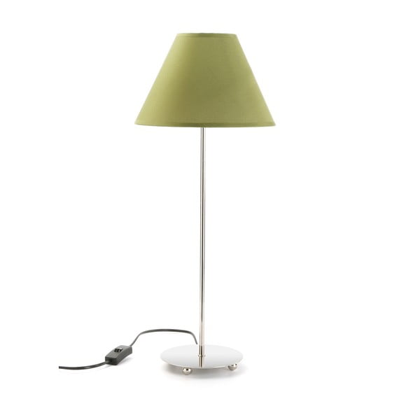 Zielona lampa stołowa Versa Metalina, ø 25 cm