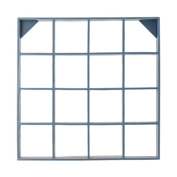 Niebieska wielopoziomowa półka z drewna z recyklingu 70 cm Bekka – Bloomingville