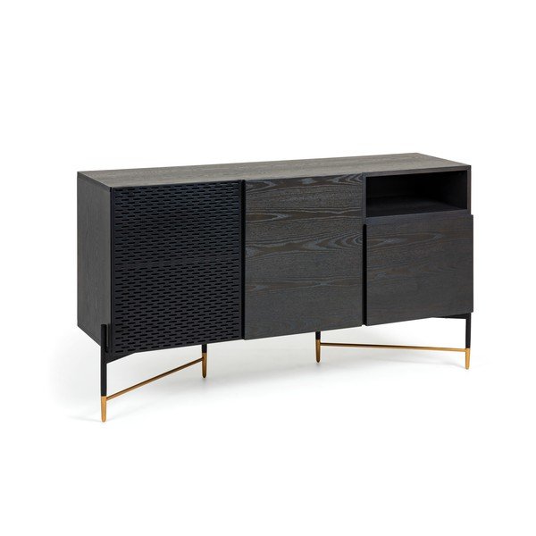 Czarna komoda Kave Home Norfort-image-2