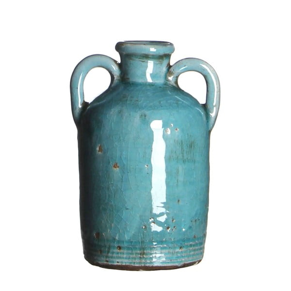 Wazon ceramiczny Sil Turquoise, 14x8 cm