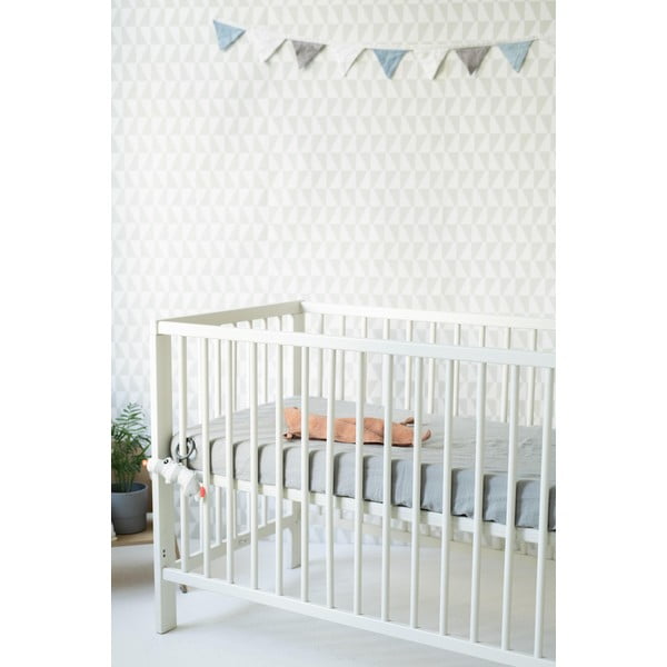 Dziecięce szare lniane prześcieradło Linen Tales Nature, 90x200 cm-image-3