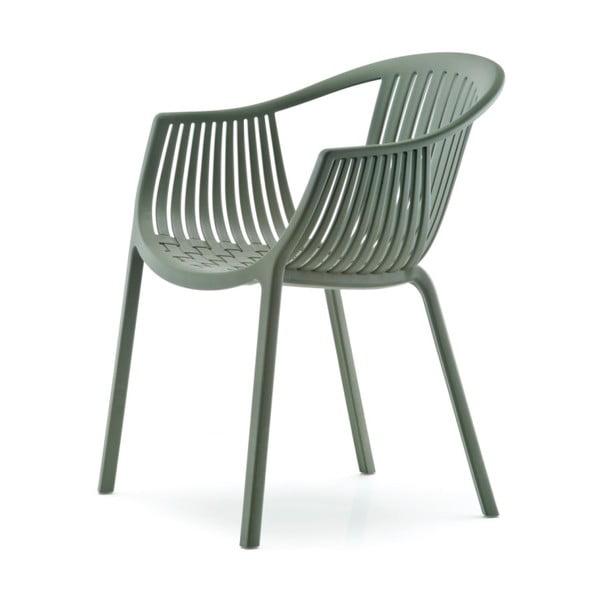 Zielone krzesło Pedrali Tatami