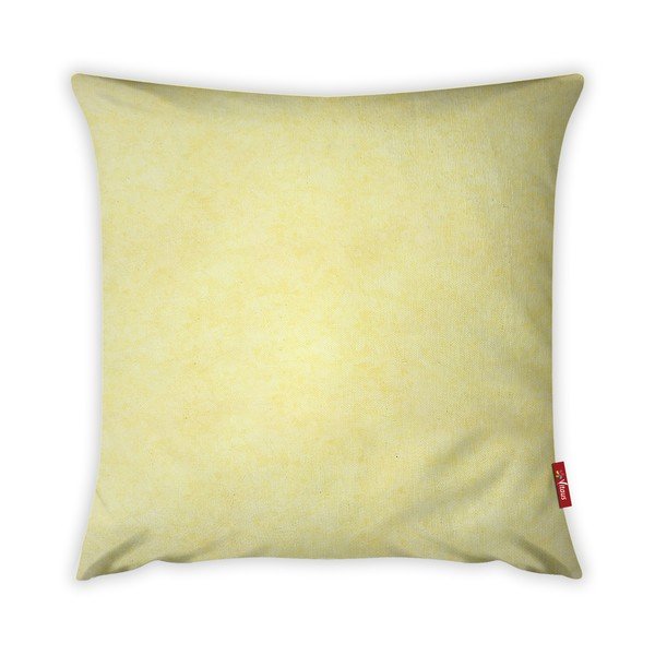 Żółta poszewka na poduszkę z domieszką bawełny Vitaus, 42x42 cm