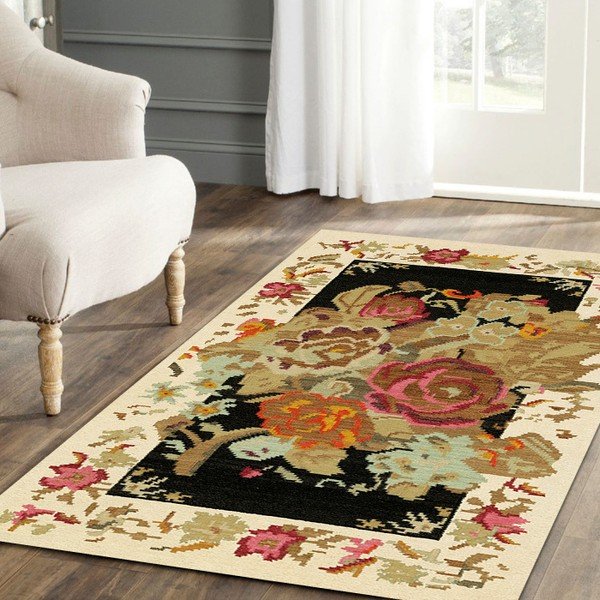Jasny dywan Kate Louise Flowered, 110x160 cm-image-1