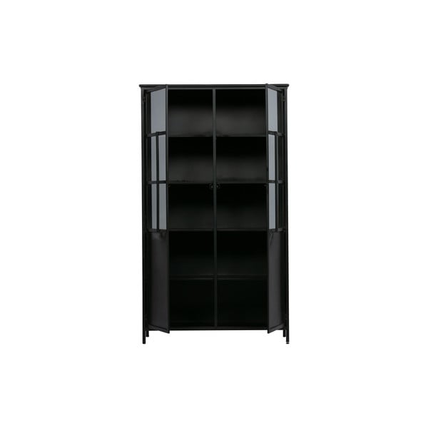 Czarna metalowa witryna 99x170x44 cm Exhibit – WOOOD-image-4