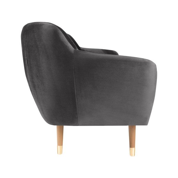 Szara aksamitna sofa Mazzini Sofas Benito, 188 cm-image-3
