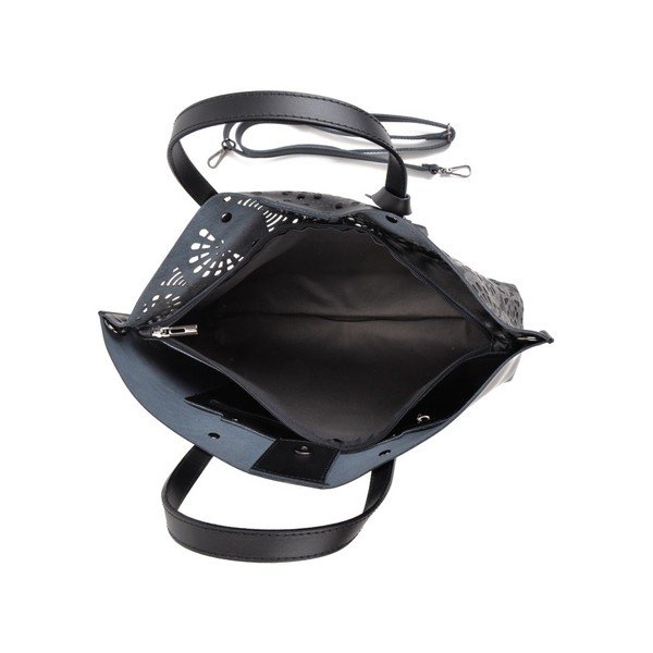 Czarna torebka skórzana Mangotti Bags Lulia-image-2