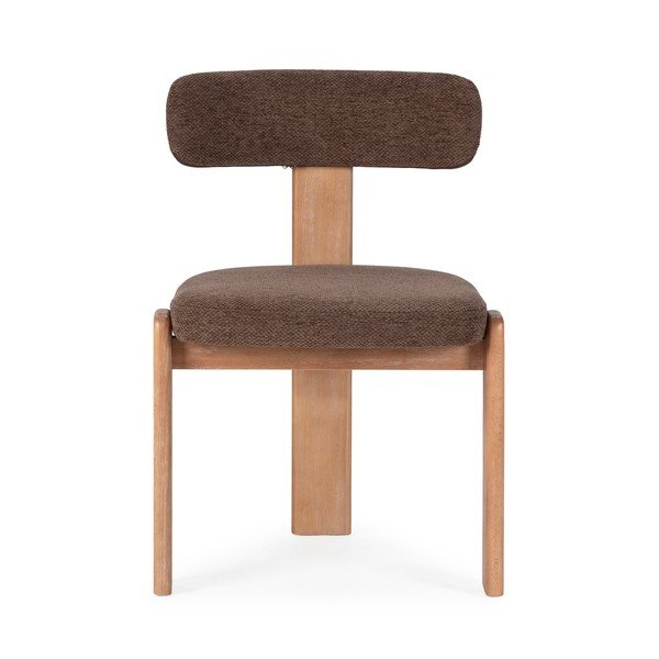 Brązowe tapicerowane krzesła zestaw 2 szt. Nadia – MOME