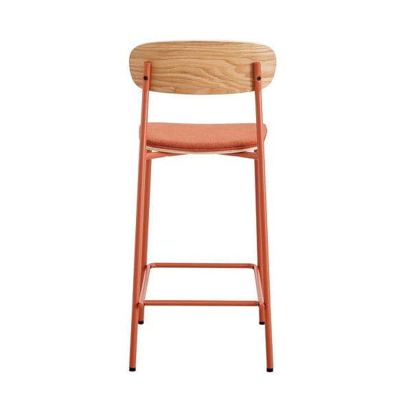 Czerwono-naturalne hokery zestaw 2 szt. (wys. siedziska 66 cm) Adriana – Marckeric-image-3